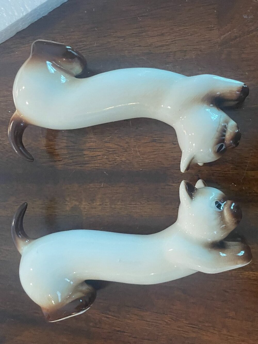 NIB! Cracker Barrel Long Siamese Cats Salt Pepper Shaker Set Ceramic! - Picture 6 of 7